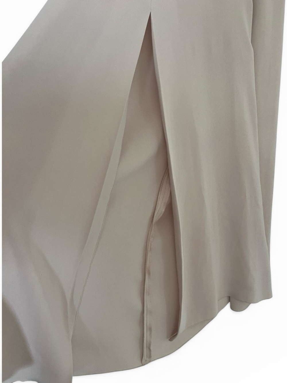 Babaton Hamptons Dress 8 Midi Maxi Mocha Open Back Elegant Wedding Guest - Picture 5 of 8